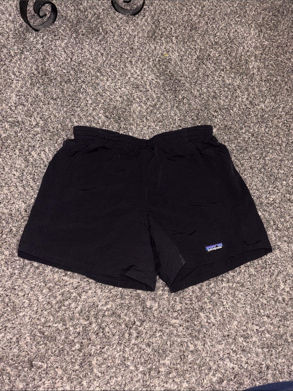 Patagonia black shorts S pockets **recycled fishing nets** athletic hiking run